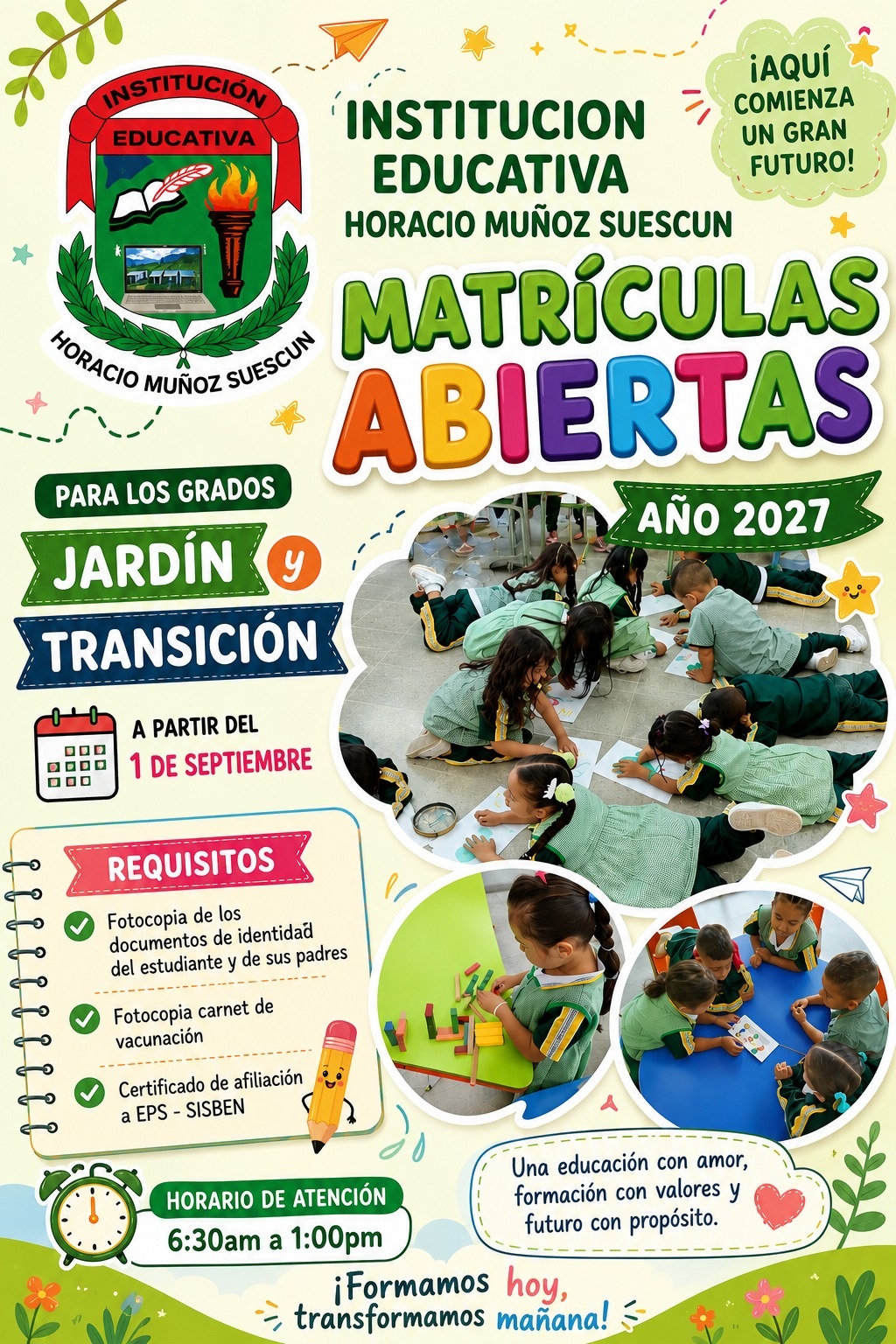 inscripciones transición